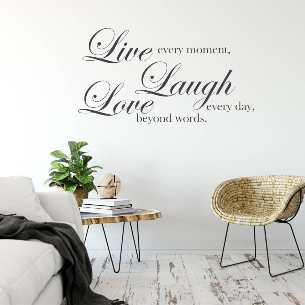 Autocollant - Live, love, laugh