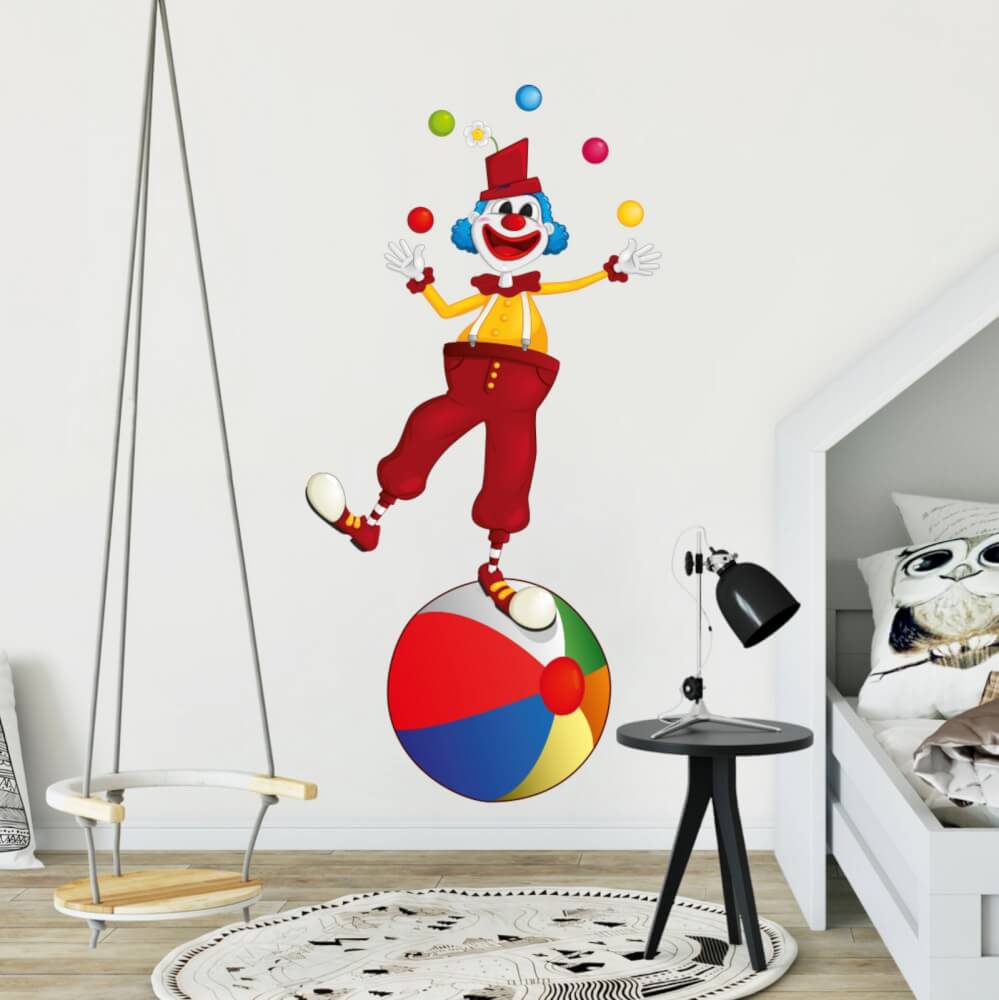Sticker mural - Clown Joyeux 
