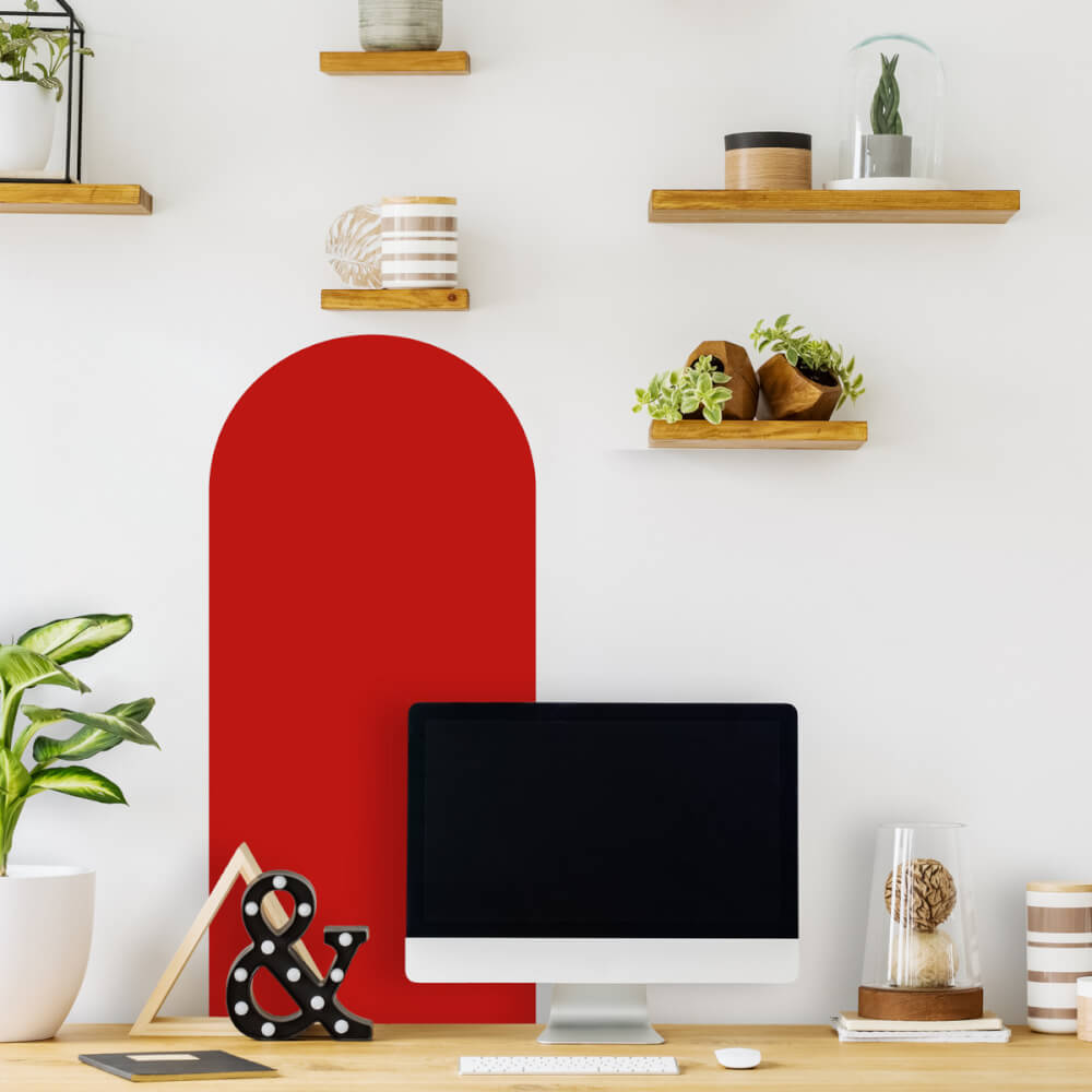 Autocollant OBLÚK - sur le mur au-dessus du bureau