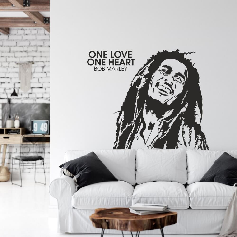Sticker mural - One love one heart