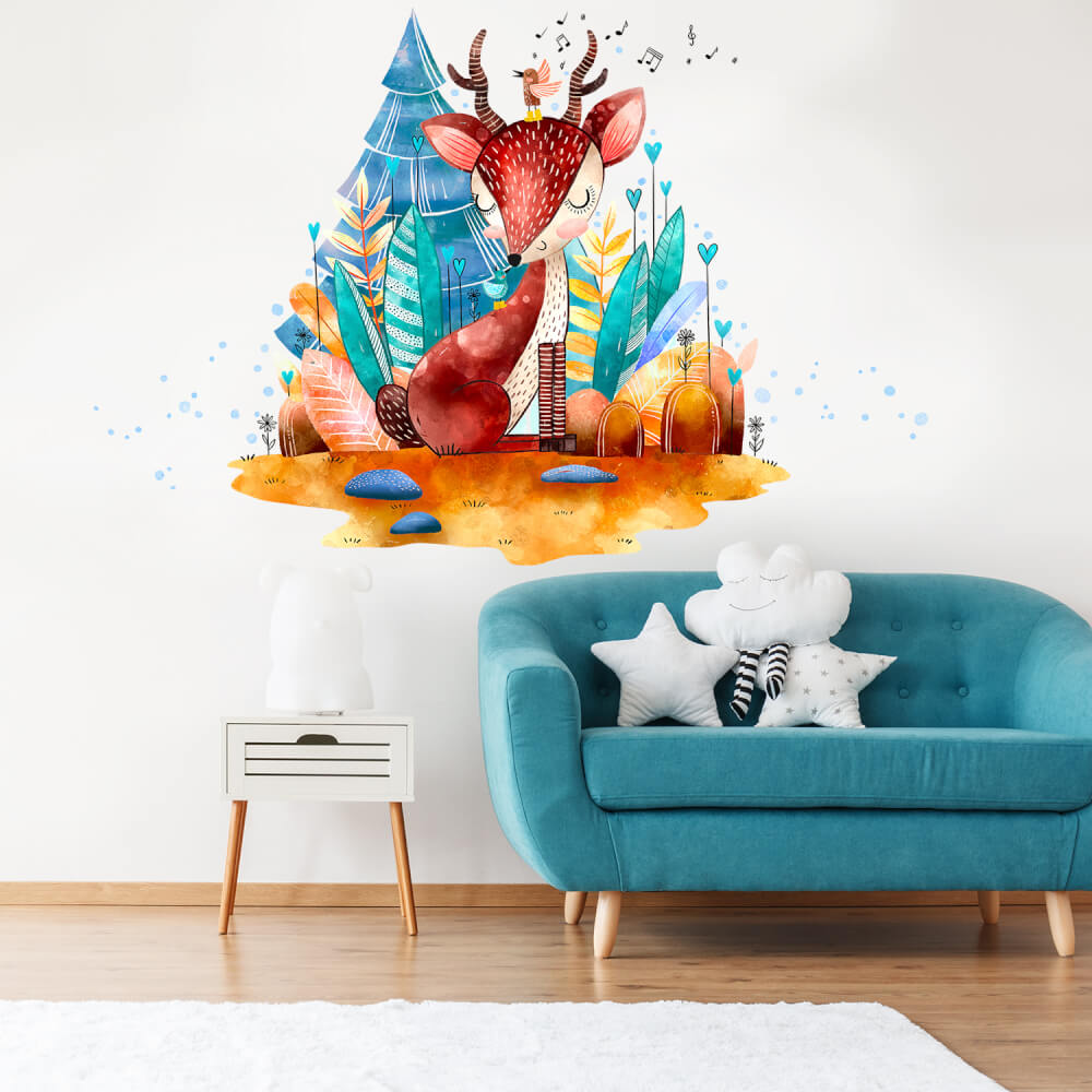 Sticker mural textile Le Petit Prince, pour petits et grands.