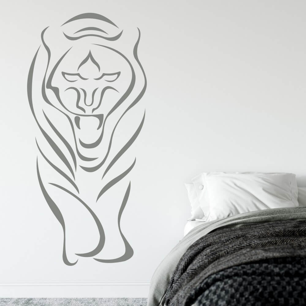 Sticker mural  - Silhouette du tigre