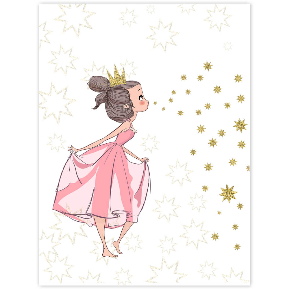 Tableau pour filles - La princesse et les étoiles